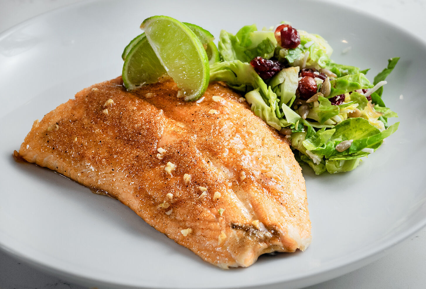 Maple glazed salmon